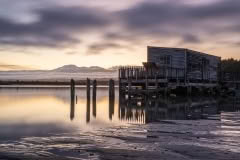 Okarito sunrise at jetty