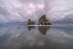 Wharariki beach stacks
