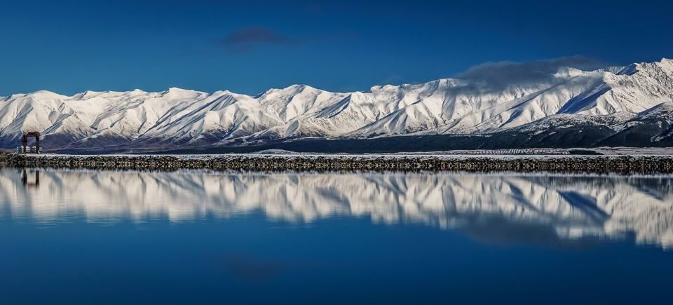 Reflections in the canals, Lake Pukaki