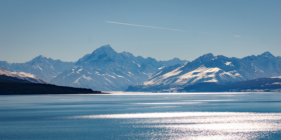 Pukaki Lookout towards Mt Cook