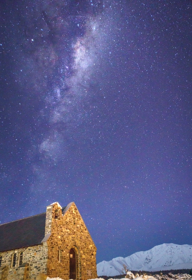 Church of the Good Shepherd and the Milky Way