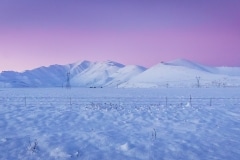 Burkes Pass, Snowy Sunset