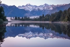 Lake Matheson, sunrise