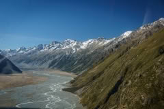Up the valley from the helicopter