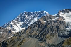Mt Cook in the blue sky