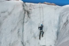 Climbers on the ice