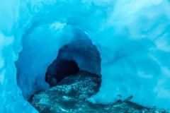 Deep in the ice cave