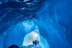 Ice cave on the Glacier