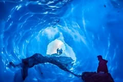 Inside the ice cave
