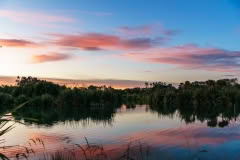 sunset, Styx Mill, Christchurch