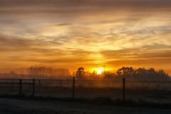 sunrise, Groynes, Christchurch