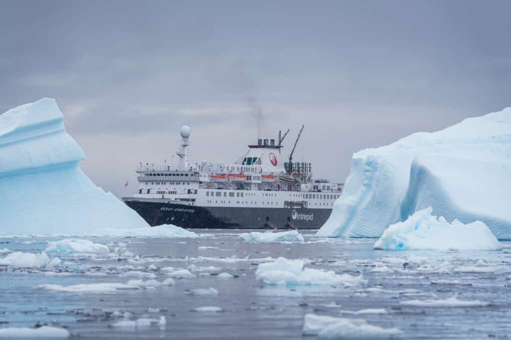 Antarctic peninsula aboard the Ocean Endeavour